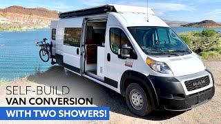 The BEST CAMPER KITCHEN Designed By Professional CHEF ‍ // EPIC Van Conversion With TWO SHOWERS 