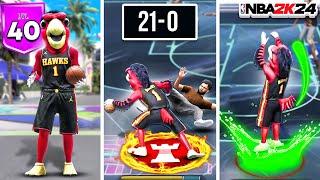 I UNLOCKED MASCOTS MY 1ST NBA 2K24 PARK GAME.. (INSANE 2K24 GAMEPLAY)