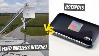 Hotspots vs Fixed Wireless Internet Service - Which One is Best for YOU?