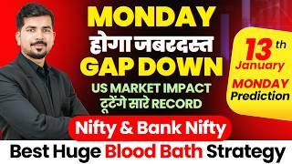 Nifty 50 Prediction and Sensex Bank Nifty Analysis for Monday | 13 January 2025 | Stock for Tomorrow