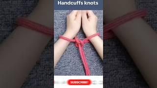 How to Tie Handcuff Knots: Easy & Secure Step-by-Step Guide 🪢#handcuff #tieknot