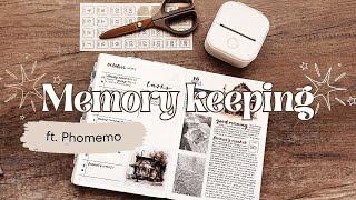 Memory keeping spread ft. Phomemo printer 