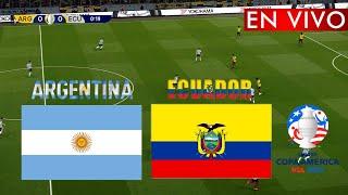 EN VIVO: Argentina vs Ecuador | Copa América 2024 | Partido en vivo ahora