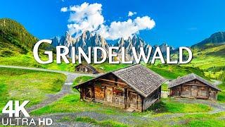 Grindelwald 4K UHD • Explore Switzerland’s Scenic Mountain Village, Calming Music • 4K Video UltraHD