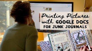 Bilder mit Google Docs drucken | Einrichten meines Wintertagebuchs