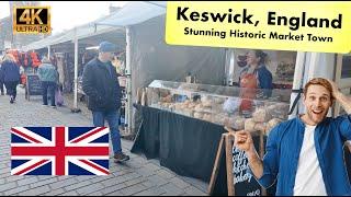 Keswick / Cumbria England / Market Town / Walking Tour / ASMR 4K