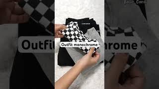 REKOMENDASI RACUN SHOPEE HAUL OOTD OUTFIT MONOCHROME!!!