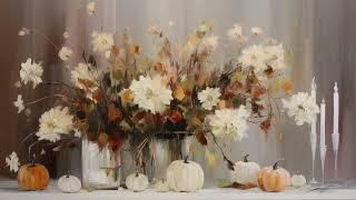 Autumn Art in Neutral Tones | Fall TV Art With a Neutral Estethic