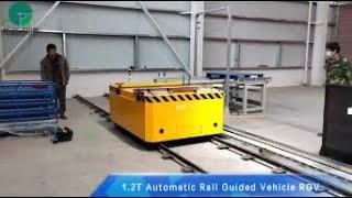 Automatic 1.2 Ton Electric Rail Guided Vehicle RGV, Customized Intelligent Rail Cart RGV