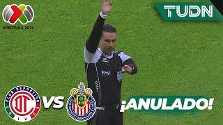 ¡ANULADO! Qué golazo había sido | Toluca 0-0 Chivas | Liga Mx Apertura 22 -J12 | TUDN