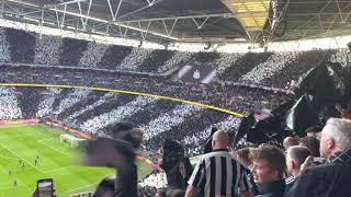 Wor Flags display at Wembley for the carabao cup final