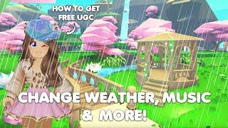 HOW to get FREE UGC & CHANGE WEATHER, MUSIC & MORE in Adopt me!