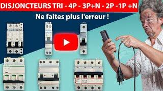 Disjoncteur tetra - triphasé - 1 pôle + neutre - 2 Pôles - DIFFÉRENCE