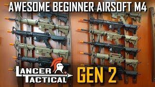 IT'S HERE! Best Beginner Airsoft Gun!? $110! Lancer Tactical Gen 2 M4s!