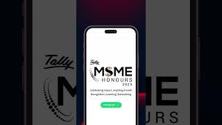 Tally MSME Honours 2025 | How to submit Nominations