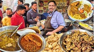 Lunch Rs. 50 ONLY | White Qorma | Qeema | Chicken Achari | Nihari | Pofi Bhai 45 YEARS #streetfood