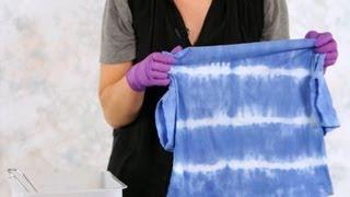 How to Make Tie Dye Stripes | Tie Dyeing