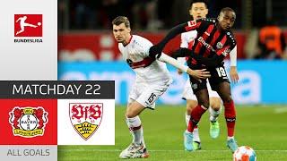 Leverkusen Stay on Track! | Leverkusen - Stuttgart 4-2 | All Goals | Matchday 22 – Bundesliga 21/22