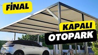 How to Make a Car Garage - Part 2 Paint Jute Canopy Sunshade / Merdoz