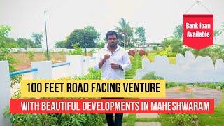 100 feet Road Facing Venture in Maheshwaram | Fully Developed HMDA Approved Venture