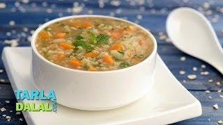 Minty Vegetable and Oats Soup (Fibre Rich & Low Calorie Recipe) by Tarla Dalal