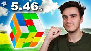 The BEST Scramble EVER? 5.46s RUBIKS CUBE SOLVE! PB Reconstruction