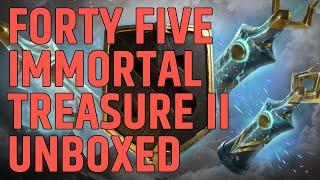 Unboxing 45 DotA2 TI10 Immortal Treasure II