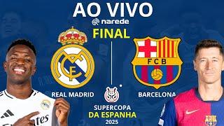 REAL MADRID X BARCELONA AO VIVO | TRANSMISSÃO FINAL SUPERCOPA DA ESPANHA COM IMAGENS DO ESTÚDIO