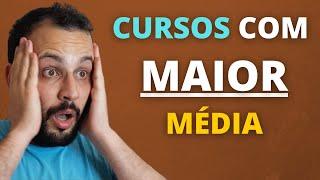 TOP 10 CURSOS COM MAIOR MÉDIA 2024