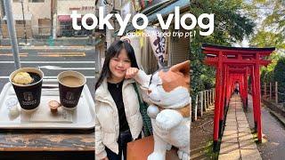 TOKYO VLOG️: fly with me, exploring yanaka ginza (cat town), nezu shrine