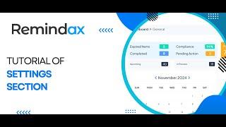 Setting Section of the Remindax