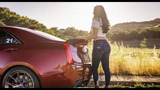 Pam installs her Cadillac ATS-V Maverick Man Carbon Wickerbill Spoiler