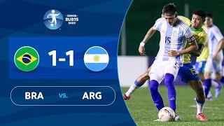 BRASIL vs. ARGENTINA [1-1] | RESUMEN | CONMEBOL SUB 15 | FASE DE GRUPOS