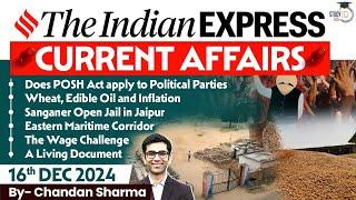 Indian Express Analysis | 16th December 2024 | The Indian Express Newspaper Analysis