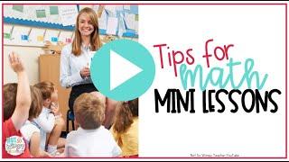 Math Mini Lessons