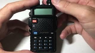 BAOFENG UV-5R | Adjust Voice Operated Transmission (VOX)