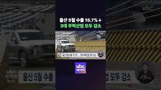 울산 5월 수출 15.7%↓ 3대 주력산업 모두 감소