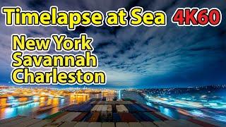 14 Days Timelapse of U.S. East Coast in 10 Minutes, across New York, Charleston, Savannah