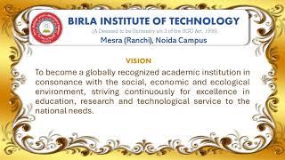 BIT Noida Mission and Vision