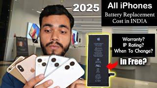 iPhone 16, 15, 14, 13 (All iPhones) Battery Replacement Cost in India (2025) HINDI