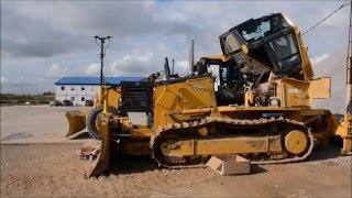 Монтаж системы Topcon 3D Twin ГНСС на Бульдозер John Deere 750J