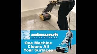 Rotowash Hard Surface Floor Cleaning Machine - Also Cleans Carpets!