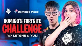 LeTsHe Teaches Yuli Fortnite | Domino's x G2