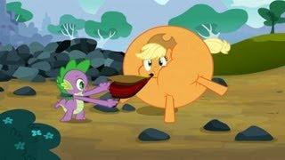 Spike & Applejack - Or you might need help breathing! Breathin'? I certainly do not...