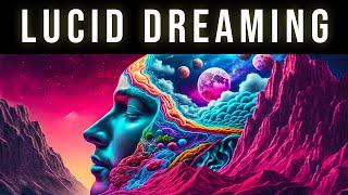 Enter A Deep REM Sleep | Lucid Dreaming Binaural Beats Sleep Hypnosis | Black Screen Sleep Music