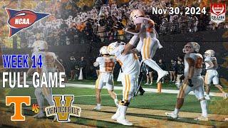 Tennessee vs Vanderbilt FULL GAME | NCAAF 2024 | College Football Week 14 Nov 30, 2024