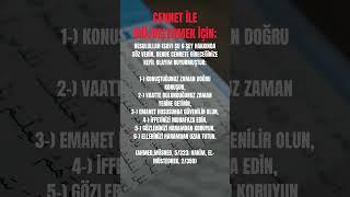 Cennet İle Müjdelenmek İçin Yapılması Gerekenler