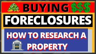 BUYING FORECLOSURES:  How to Research a Property in County Records