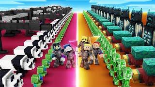 WER HAT DIE STÄRKSTE MINECRAFT MONSTER ARMEE? (RANDOMIZER 2vs3 BATTLE)