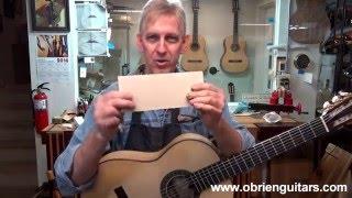 The Cardboard Guitar - O'Brien Guitars